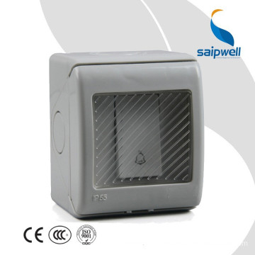 Saipwell/Saip Hot Sale Electrical 20A/250V IP55 Button 1 Gang Woulbell Switch